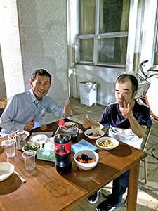 >第一貴峯館の利用者がＢＢＱを楽しみました♪