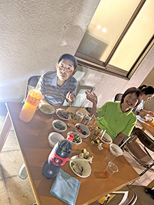 >第一貴峯館の利用者がＢＢＱを楽しみました♪