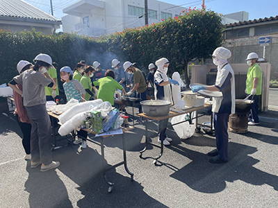防災訓練とさんま祭り